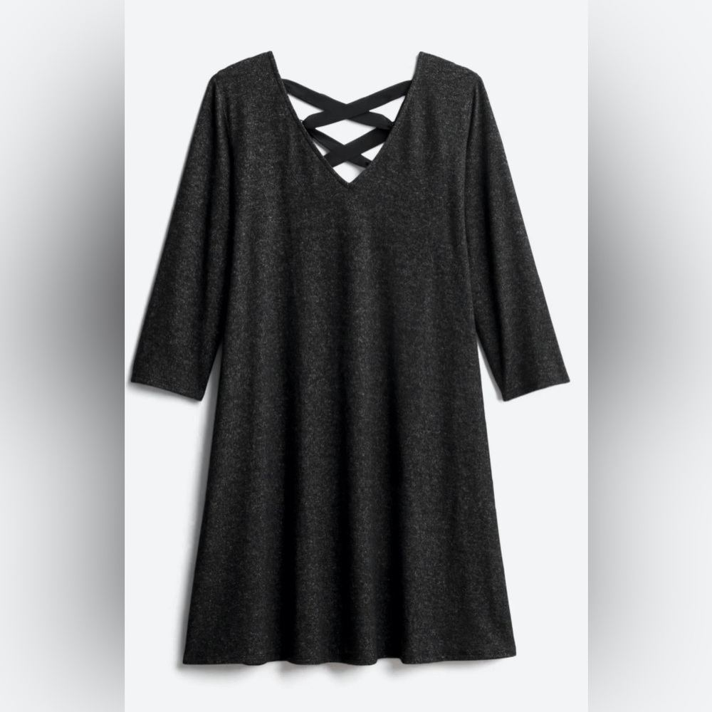 Fortune+Ivy Lace-Up Back Dress 2X